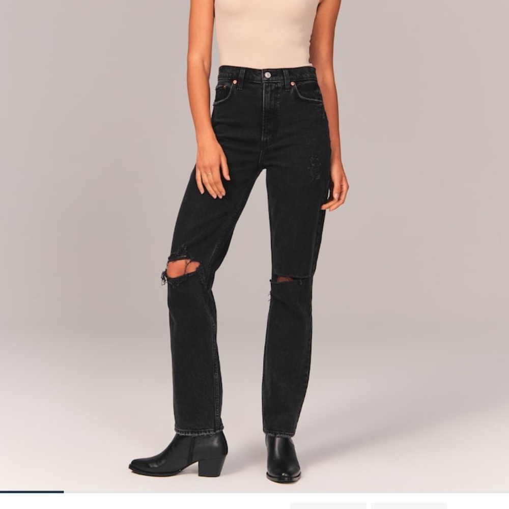 Abercrombie the 90s Straight, Ultra high rise, Long
